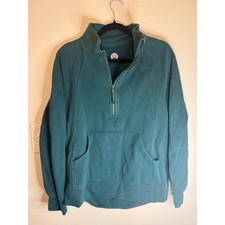 Lululemon Scuba Oversized Full Length Funnel Neck Storm Teal Size M/L
