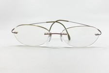 Silhouette Brown Titanium Rimless Eyeglasses Frames Titan 18675