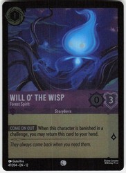 Will o' the Wisp - Forest Spirit 47/204 The Wilds Unknown Cold Foil