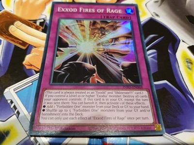 Yu-Gi-Oh!  1 × Exxod Fires Of Rage Super Rare 