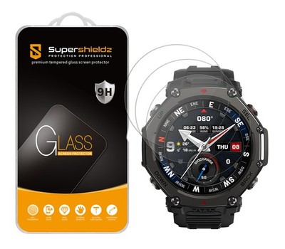 3X Supershieldz Tempered Glass Screen Protector for Amazfit T-Rex