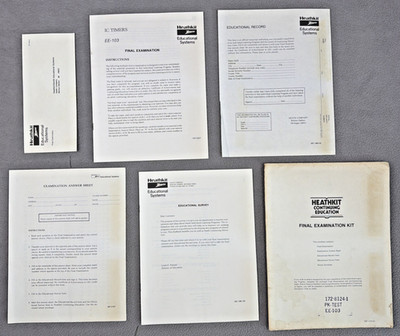 HEATHKIT Zenith Continuing Education FINAL EXAMINATION KIT EE-103 IC Timers