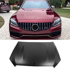 Fits 1521 Benz C-class W205 C63 Style Cowl Vented Extractor Front Bumper Hood Fits 1521 Benz C-class W205 C63 Style Cowl Vented Extractor Front Bumper Hood