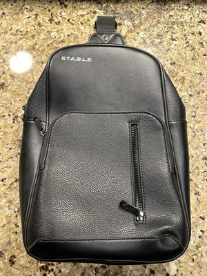 S.T.A.B.L.E. STABLE Goods The Carrier Bag Triple Black Vegan Leather NEW