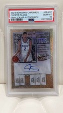 2024 COOPER FLAGG BOWMAN CHROME U FINAL EXAM TUTOR! ROOKIE CARD AUTO PSA 10 RARE