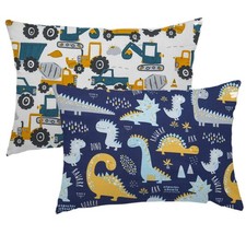 Kid Toddler Pillowcase,2 Packs 100 Cotton Pillow Cover for Kids Bedding,14x2...