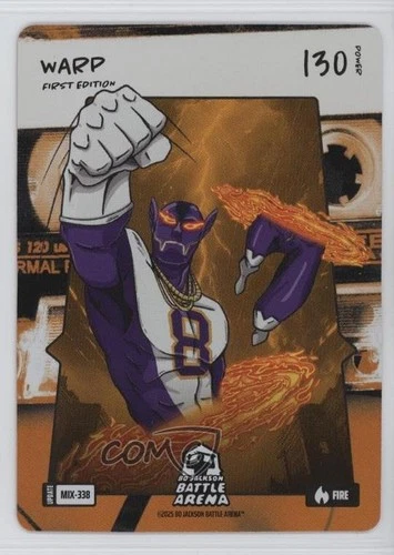 2025 Bo Jackson Battle Arena TCG Alpha Update Mixtape Battlefoil Warp #MIX-338