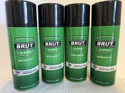 BRUT Classic Aerosol Deodorant Spray 4-Pack 10 oz Each 24 HR Protection