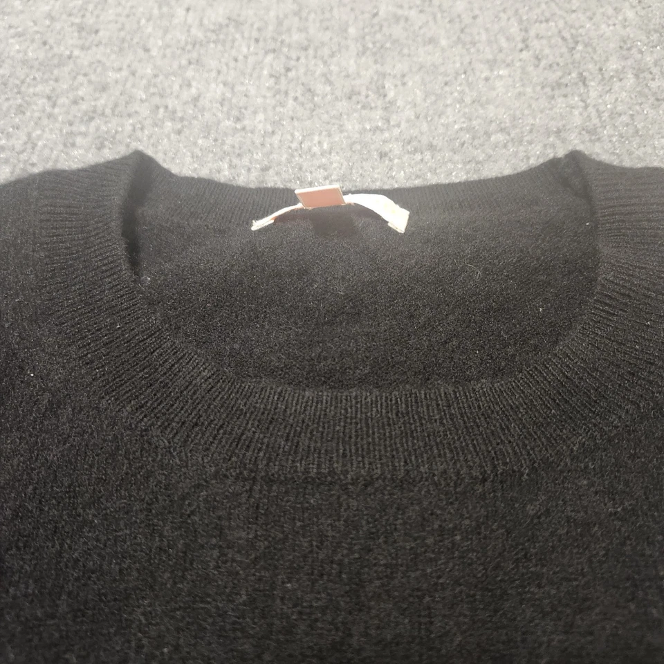 Suéter Lisa Todd Mujer Mediano Negro Lana Mezcla Cachemira LEER Foto 4 de 4