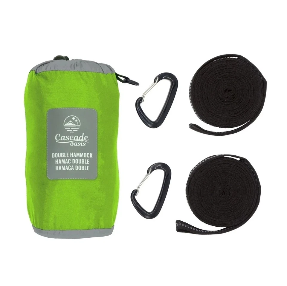 Cascade Oasis 2-Person Travel Hammock - Green - Image 2 of 4