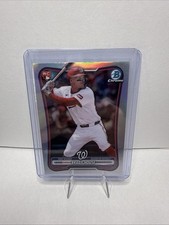 Brady House RED ROOKIE RC CHROME REFRACTOR 2026 Bowman Baseball Card Nationals. rookie card picture