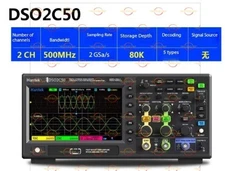 Hantek DSO2C50 2CH Digital Storage Oscilloscope Signal Generator 500Mhz 2GSa/s