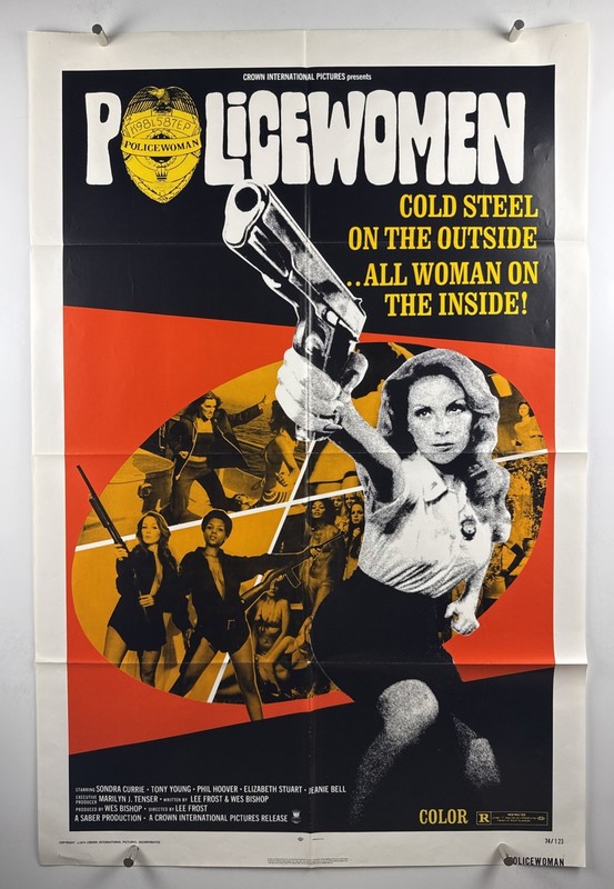 POLICE WOMAN Movie Poster (VeryFine+) One Sheet 1974 Sondra Currie 28818