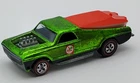 VTG 1969 Hot Wheels Redline Seasider Green w/ Boat USA Base