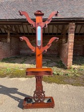 Antique Victorian Mahogany Mirrored Hallstand Entrance Hall Tree Stick Stand