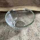 Vintage Pyrex 7401-S Ribbed Clear Glass 3-Cup Nesting Mixing Bowl