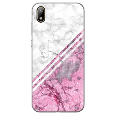 Custodia Portafoglio In Pelle PU Per Huawei Y5 2019 / Honor 8S - Fiori HX Ink - Con Supporto E Slot