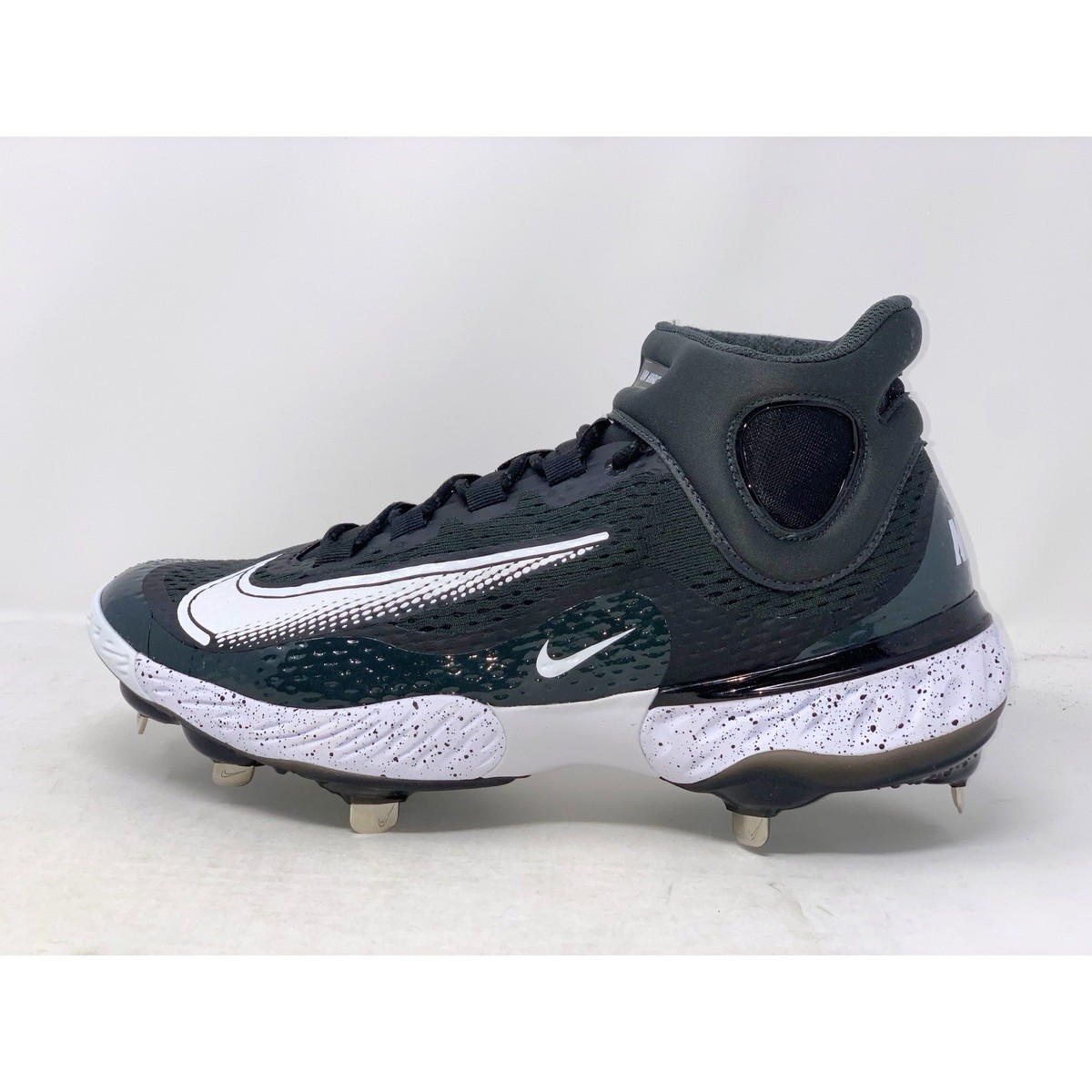 Size 12 - Nike Alpha Huarache Elite 4 Mid Black Dark Smoke Grey