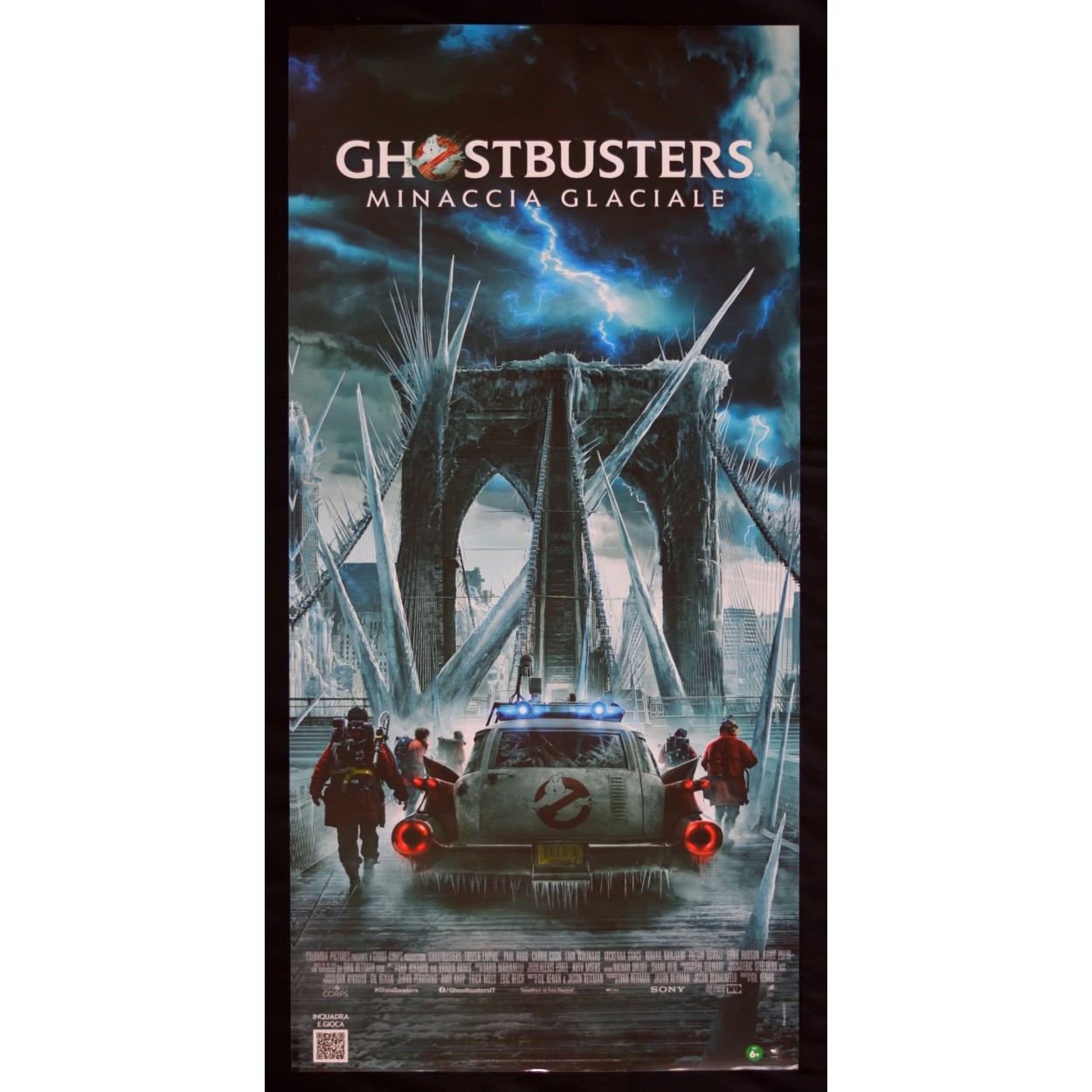 Locandina originale film Ghostbusters - Minaccia glaciale (2024) - Regia di Gil Kenan