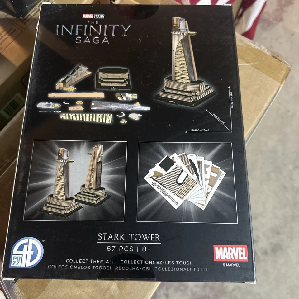 Marvel Stark Tower 3D Puzzle Brand 67PC 2022 4D MARVEL INFINITY - Image 2 of 3