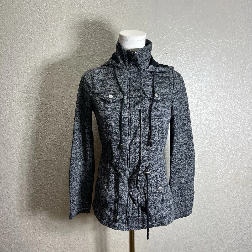 Full Tilt Women's Jacket Junior Size Small Grey Polyester - Image 3 of 4