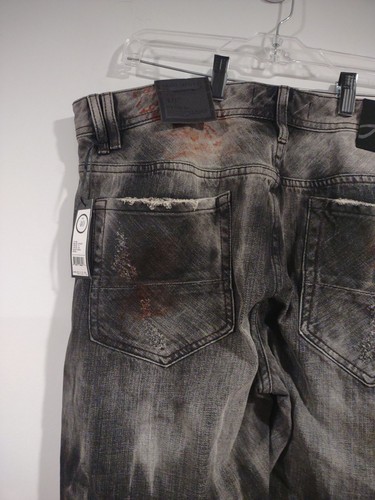 Akoo Big Oak Fit Distressed Jeans ~ Men's 40x34 - Picture 12 of 20