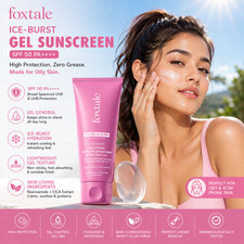 Foxtale Ice-Burst Gel Sunscreen SPF 50 PA   for Oily Skin UV Filters 50ml