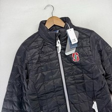 Stanford University Jacket Women's Medium Zip Primaloft Puffer Rainier Hood NEW
