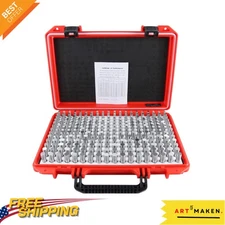 Precision 250 Pc Steel Plug Pin Gage Set 0.251"-0.500", Heat Treated Durability