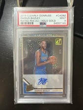 Darius Bazley 2019 Clearly Rated Rookie Holo Gold 3/5 PSA Mint 9 Auto OKC AL