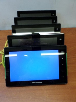 Crestron TSS-752-B-S 7  4GB WVGA Room Scheduling Touch Screen - Black - Lot of 5