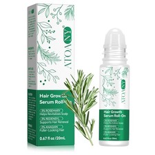 Hair Growth Serum Roll On   Rosemary Oil for 0.67 Fl Oz Pack of 1 , Clear
