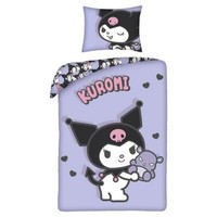Kuromi Hello Kitty BettwäSche Set Bettbezug 140X200Cm Original Offiziell Violett