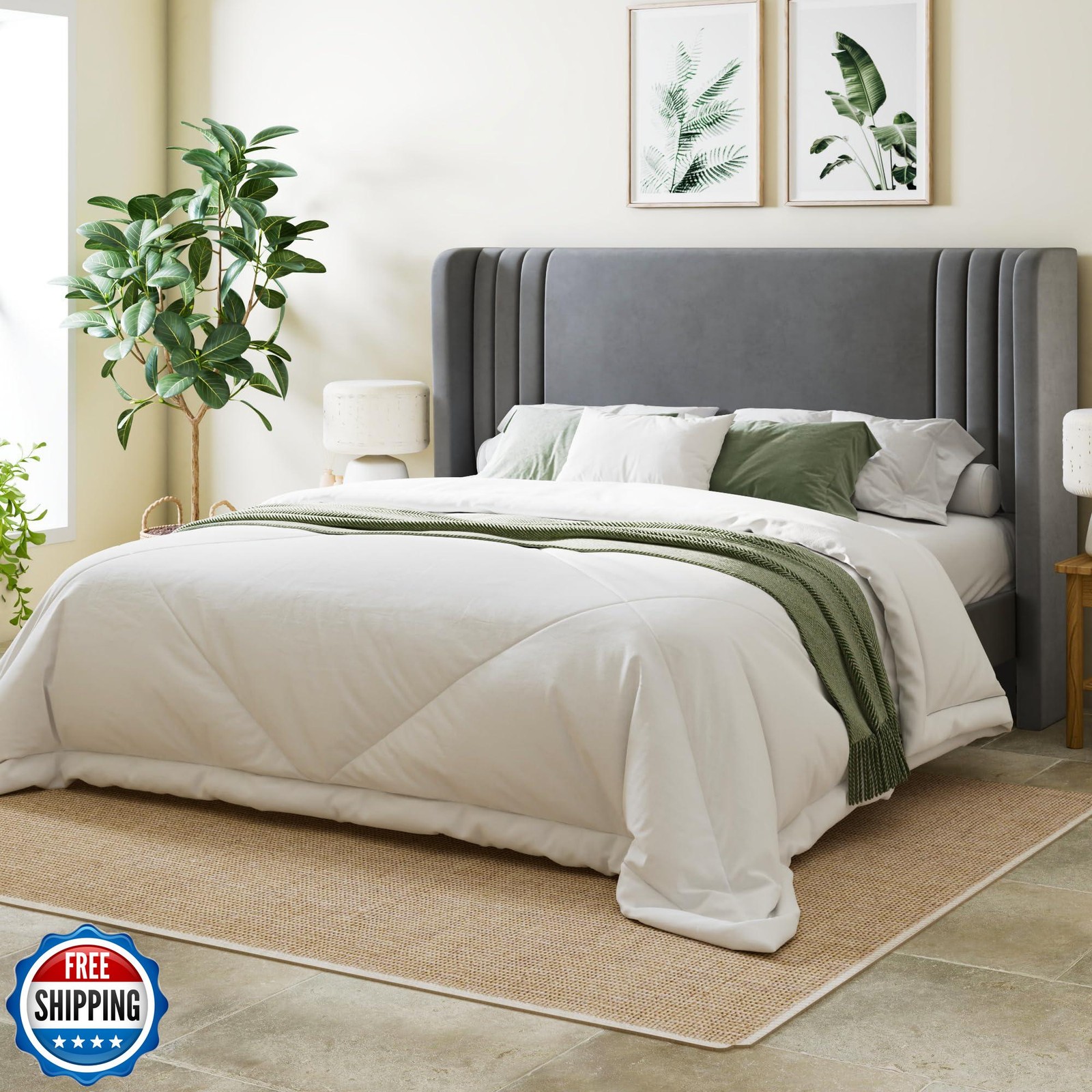 With Vertical Tufted