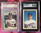 1989 Fleer Glossy Nolan Ryan #368 PSA 9 1990 Bowman Tiffany #489 SGC 8.5