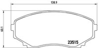 Brembo Bremsbelagsatz, Scheibenbremse P 49 028 FüR Mazda