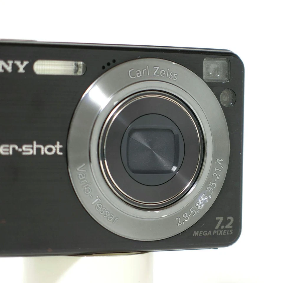 Sony Cyber-shot DSC-W120 Black 7.2MP Digital Camera 4x Zoom Compact Japan Used - Image 2 of 4