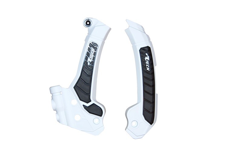 Rtech Frame Protectors Fit Husqvarna FC TC Ab23 FE TE Ab24 White/Black