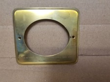 Antique  French carriage clock case TOP PLATE gilt brass clockmaker spares