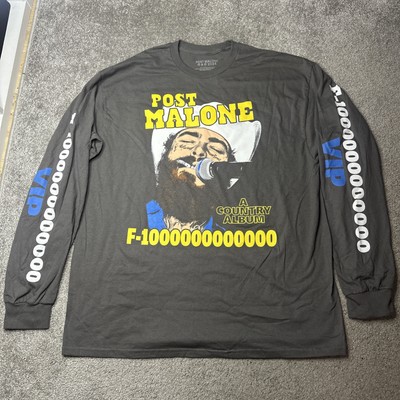 POST MALONE F-1 TRILLION TOUR VIP LONG SLEEVE T-SHIRT size XL A COUNTRY ALBUM