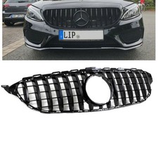Kühlergrill Grill Glanz Schwarz für Mercedes C Klasse W205 Sport-Panamericana GT Kühlergrill Grill Glanz Schwarz für Mercedes C Klasse W205 Sport-Panamericana GT