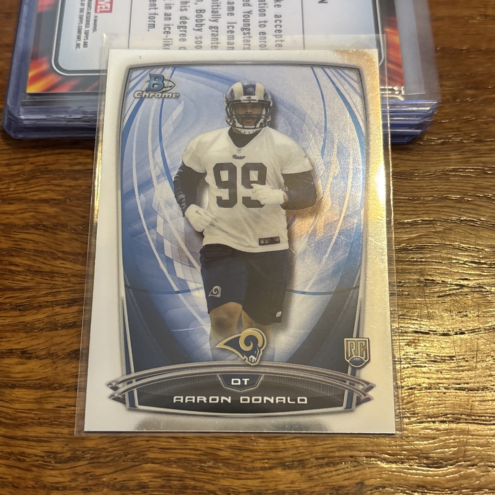 2014 Bowman Chrome Aaron Donald Rookie Card RC #199 Rams