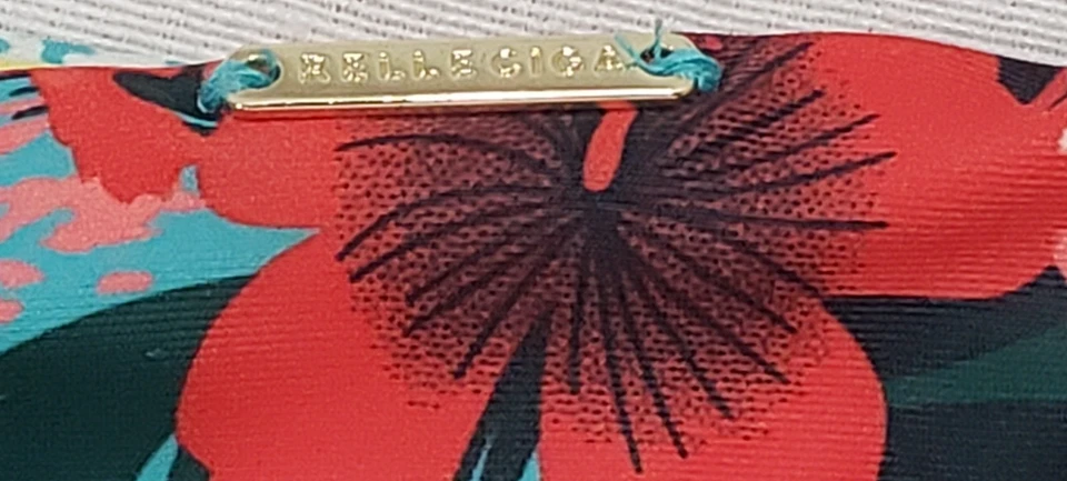 Parte inferior de bikini descarada para mujer RELLECIGA, azul floral, XL Foto 4 de 4