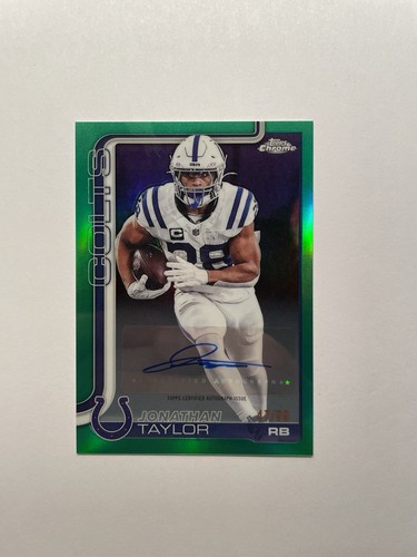 2025 Topps Chrome Jonathan Taylor Chrome Autographs (RAW)