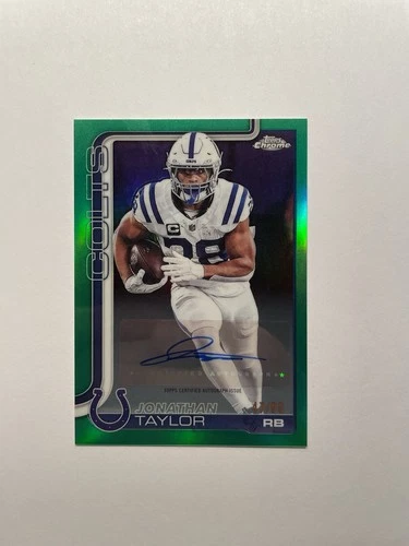2025 Topps Chrome Jonathan Taylor Chrome Autographs (RAW)