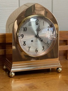 1925 1929 Chelsea OLYMPIC Brass Clock 6" Special Dial Ships Bell Stowell Boston