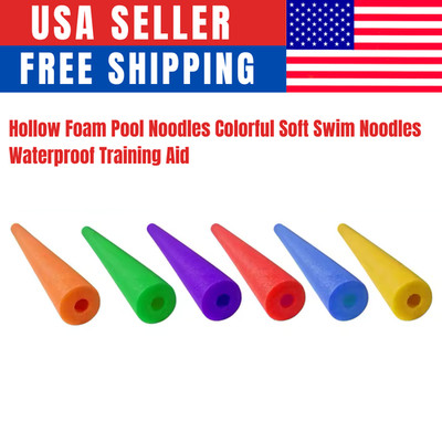 Hollow Foam Pool Noodles Colorful Soft Swim Floats Training Aid for Water Sports
