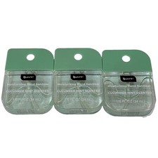 B.Pure Cucumber Mint Hand Sanitizer 3 Pack 1.15 oz Travel Size Moisturizing