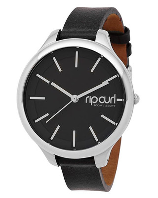 Rip Curl Watch Horizon Leather Gold A2819g Black Womens Surf for