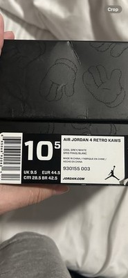 Kaws Jordan 4
